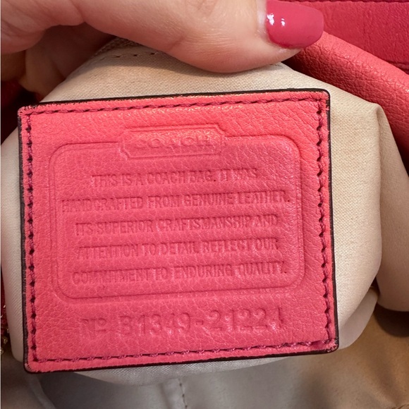 Coach Pink Leather Madison Isabelle Shoulder Bag Purse 21224 - Picture 5 of 14